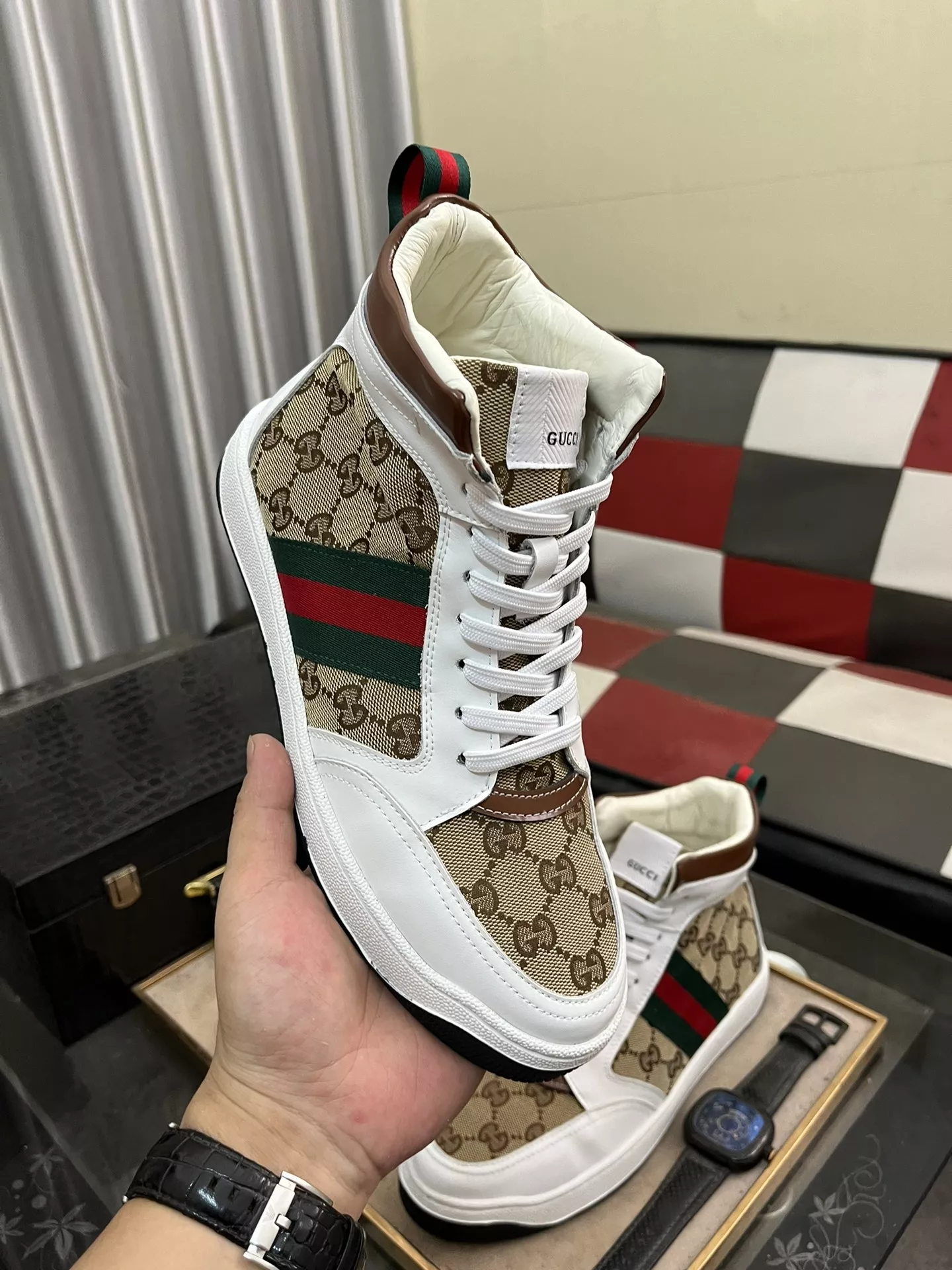 gucci high tops chaussures pour homme s_12741433